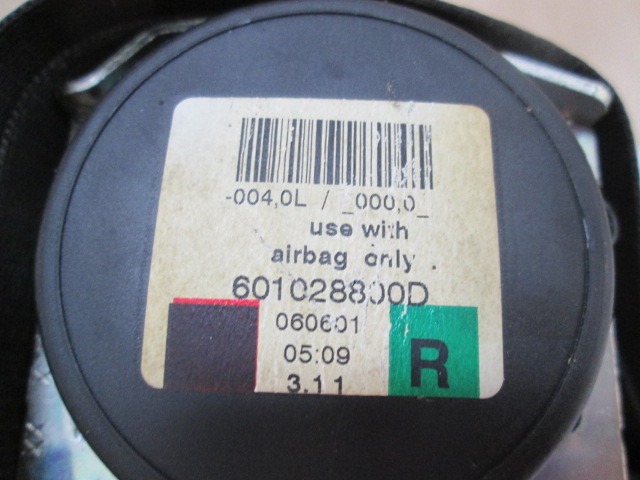 VARNOSTNI PAS OEM N. 72117118129 ORIGINAL REZERVNI DEL MINI ONE / COOPER / COOPER S R50 R52 R53 (2001-2006) DIESEL LETNIK 2006