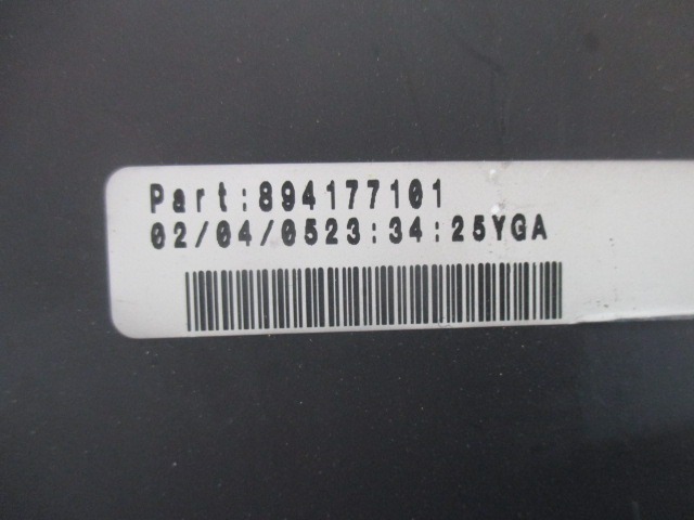 PREDAL ZA DOKUMENTE OEM N. 894177101 ORIGINAL REZERVNI DEL OPEL ASTRA H A04 L48,L08,L35,L67 5P/3P/SW (2004 - 2007) DIESEL LETNIK 2005