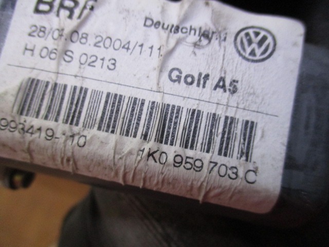 MOTORCEK ELEKTRICNEGA POMIKA ZADNJEGA STEKLA  OEM N. 1K0959703 ORIGINAL REZERVNI DEL VOLKSWAGEN GOLF V 1K1 1K5 MK5 BER/SW (02/2004-11/2008) DIESEL LETNIK 2004