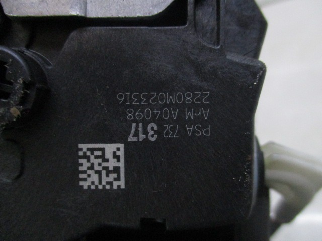 CENTRALNO ZAKLEPANJE ZADNJIH DESNIH VRAT OEM N. A04098 ORIGINAL REZERVNI DEL CITROEN C3 MK2 SC (2009 - 2016) DIESEL LETNIK 2010