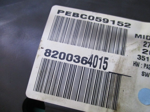 KILOMETER STEVEC OEM N. 8200364015 ORIGINAL REZERVNI DEL RENAULT MEGANE MK2 BM0/1 CM0/1 EM0/1 KM0/1 LM0/1 BER/GRANDTOUR  (10/2002 - 02/2006) DIESEL LETNIK 2004