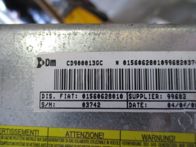 KIT AIRBAG KOMPLET OEM N. 19450 KIT AIRBAG COMPLETO ORIGINAL REZERVNI DEL ALFA ROMEO 159 939 BER/SW (2005 - 2013) DIESEL LETNIK 2008