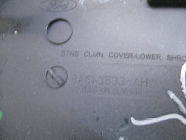 MONTA?NI DELI /  ARMATURNE PLOSCE SPODNJI OEM N. 8A61-3533 ORIGINAL REZERVNI DEL FORD FIESTA CB1 CNN MK6 (09/2008 - 11/2012) DIESEL LETNIK 2009