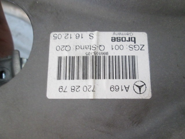 MEHANIZEM DVIGA SPREDNJIH STEKEL  OEM N. A1697202879 ORIGINAL REZERVNI DEL MERCEDES CLASSE B W245 T245 5P (2005 - 2011) DIESEL LETNIK 2006