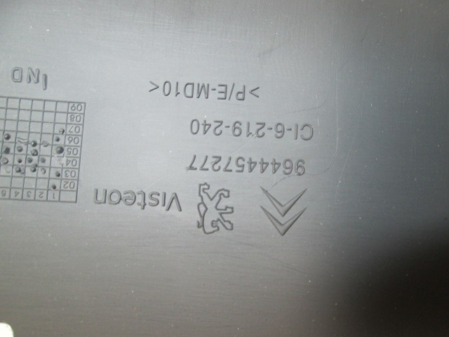 MONTA?NI DELI /  ARMATURNE PLOSCE SPODNJI OEM N. 9644457277 ORIGINAL REZERVNI DEL CITROEN BERLINGO / BERLINGO FIRST MK1 M59 (1996 - 2013) DIESEL LETNIK 2007