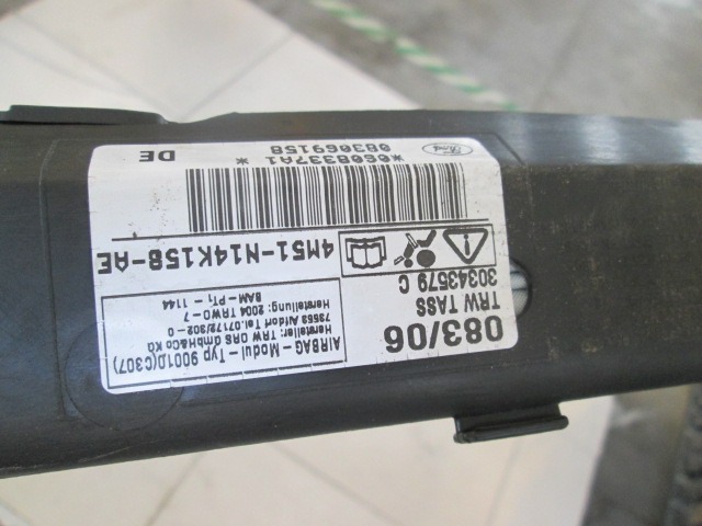 ZRACNA BLAZINA GLAVA DESNA OEM N. 4M51-N14K158-AE ORIGINAL REZERVNI DEL FORD FOCUS DA HCP DP MK2 BER/SW (2005 - 2008) DIESEL LETNIK 2006