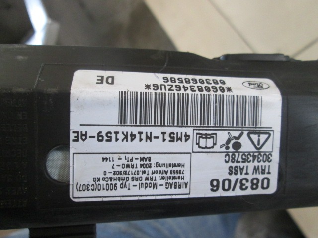 ZRACNA BLAZINA GLAVA LEVA OEM N. 4M51-N14K159-AE ORIGINAL REZERVNI DEL FORD FOCUS DA HCP DP MK2 BER/SW (2005 - 2008) DIESEL LETNIK 2006