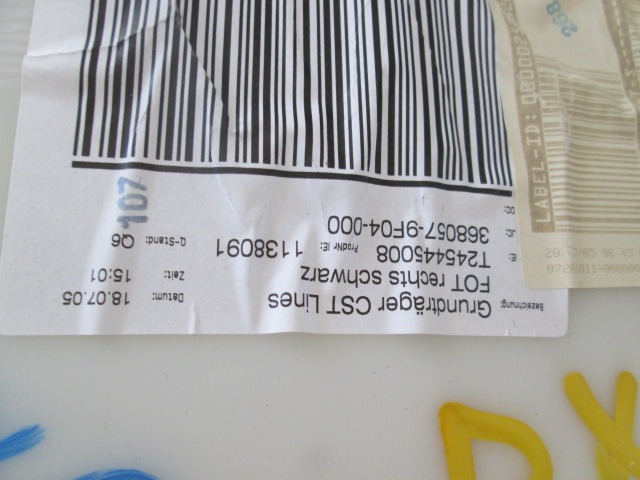 VRATNI PANEL OEM N. PNPDTMBCLASBW245BR5P ORIGINAL REZERVNI DEL MERCEDES CLASSE B W245 T245 5P (2005 - 2011) DIESEL LETNIK 2005