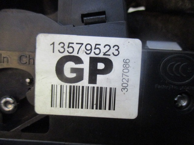 CENTRALNI ZAKLEP SPREDNJIH VRAT  OEM N. 13579523 ORIGINAL REZERVNI DEL CHEVROLET CRUZE J300 J305 (2009 - 2019) DIESEL LETNIK 2013