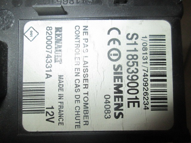 KOMPLET ODKLEPANJE IN VZIG  OEM N. 17734 KIT ACCENSIONE AVVIAMENTO ORIGINAL REZERVNI DEL RENAULT MEGANE MK2 BM0/1 CM0/1 EM0/1 KM0/1 LM0/1 BER/GRANDTOUR  (10/2002 - 02/2006) DIESEL LETNIK 2004