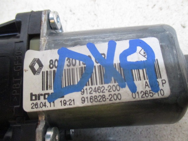 DVIZNI MEHANIZEM SPREDNIH STEKEL  OEM N. 807301396R ORIGINAL REZERVNI DEL RENAULT MEGANE MK3 BZ0/1 B3 DZ0/1 KZ0/1 BER/SPORTOUR/ESTATE (2009 - 2015) DIESEL LETNIK 2011