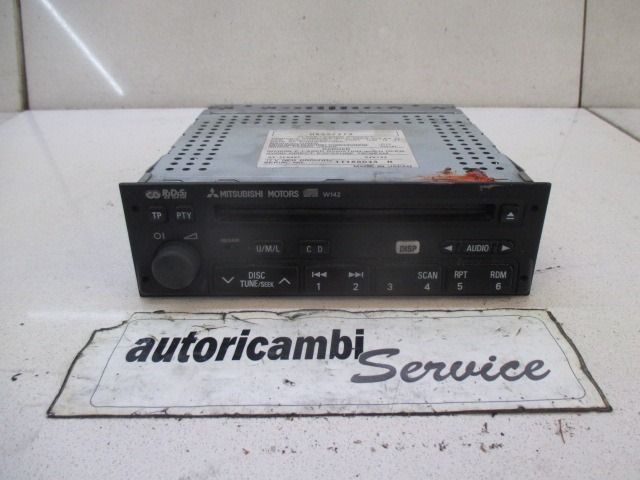 RADIO CD / OJACEVALNIK / IMETNIK HIFI OEM N. MR337279 ORIGINAL REZERVNI DEL MITSUBISHI SPACESTAR DG_A (1998 - 2005) BENZINA LETNIK 2002