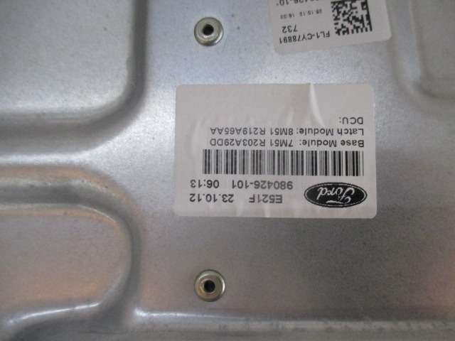 MEHANIZEM VETROBRANSKEGA STEKLA PREDNJIH VRAT OEM N. 7M51-R203A29DD ORIGINAL REZERVNI DEL FORD KUGA MK1 (05/2008 - 2012) DIESEL LETNIK 2012