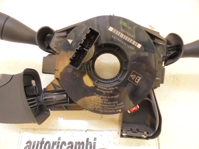 1S7T-13335-AE DEVIOLUCI CON CONTATTO SPIRALATO FORD FIESTA 1.2 B 55KW 5M 3P (2008) RICAMBIO USATO CON COMANDO REGOLAZIONE AUTORADIO 1S7T-17A553DD 6S6T-14A664AA 