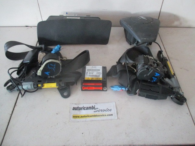 KIT AIRBAG KOMPLET OEM N. 16336 KIT AIRBAG COMPLETO ORIGINAL REZERVNI DEL CITROEN C3 / PLURIEL MK1 (2002 - 09/2005) DIESEL LETNIK 2004