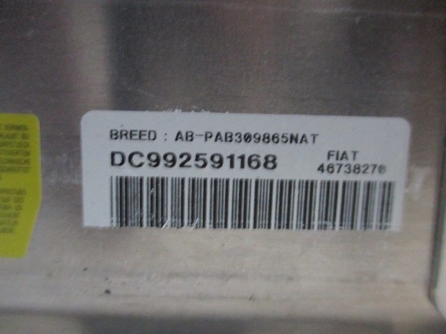 KIT AIRBAG KOMPLET OEM N. 5567 KIT AIRBAG COMPLETO ORIGINAL REZERVNI DEL FIAT BRAVA 182 (1995 - 2001) BENZINA LETNIK 1999