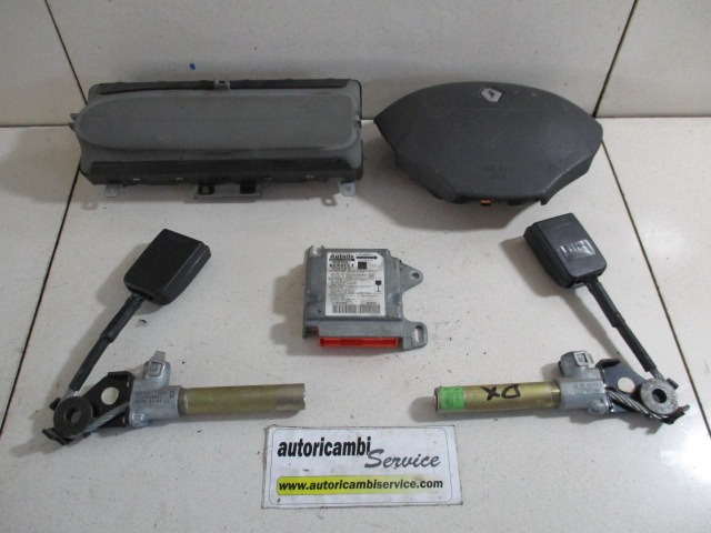 KIT AIRBAG KOMPLET OEM N. 15762 KIT AIRBAG COMPLETO ORIGINAL REZERVNI DEL RENAULT SCENIC JA0/1 FA0 MK1 R (1999 - 2003) DIESEL LETNIK 2000