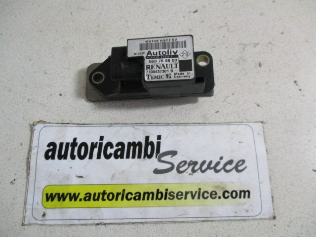 AIRBAG SENZOR OEM N. 550759800 ORIGINAL REZERVNI DEL RENAULT SCENIC JA0/1 FA0 MK1 R (1999 - 2003) DIESEL LETNIK 2000