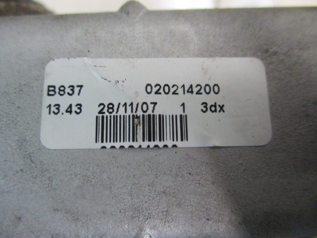 GRELEC RADIATORJA OEM N. 46723450 ORIGINAL REZERVNI DEL FIAT BRAVO 198 (02/2007 - 2010) DIESEL LETNIK 2009