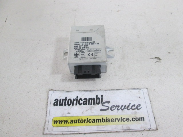 RACUNALNIK AVTOALARMA/BLOKADA MOTORJA OEM N. 8380138 ORIGINAL REZERVNI DEL BMW SERIE 5 E39 BER/SW (1995 - 08/2000) DIESEL LETNIK 1998