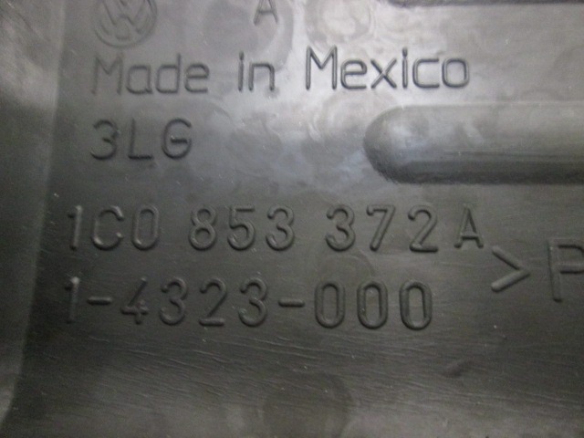 NOTRANJA OBLOGA PRAGA  OEM N. 1C0853372A ORIGINAL REZERVNI DEL VOLKSWAGEN NEW BEETLE 9C1 1C1 1Y7 (1999 - 2006) DIESEL LETNIK 1999