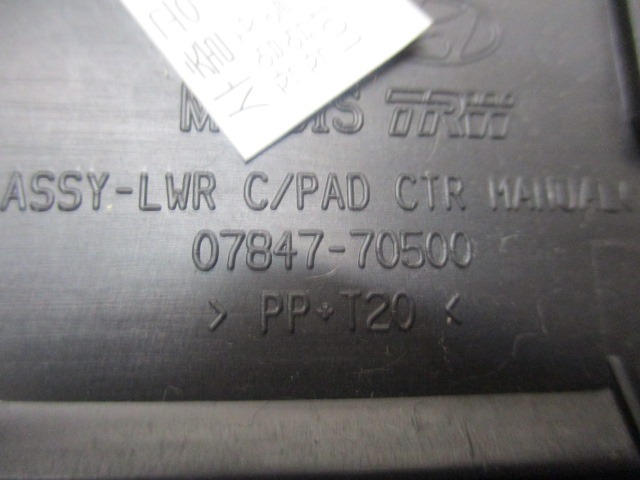 ARMATURNA PLO?CA OEM N. 07847-70500 ORIGINAL REZERVNI DEL KIA PICANTO SA BA MK1 R (2008 - 2011) BENZINA LETNIK 2009