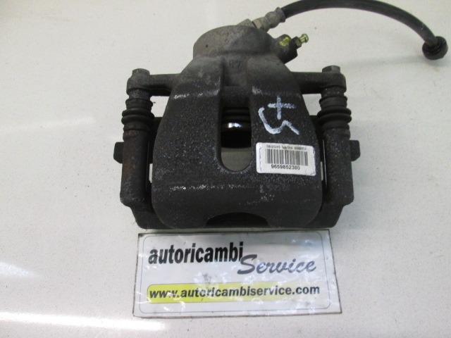 SPREDNJE LEVE ZAVORNE CELJUSTI  OEM N. 9659852380 ORIGINAL REZERVNI DEL CITROEN C3 / PLURIEL MK1R (09/2005 - 11/2010) BENZINA LETNIK 2006