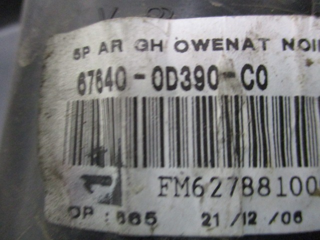 VRATNI PANEL OEM N. PNPSTTYYARISP9MK2BR5P ORIGINAL REZERVNI DEL TOYOTA YARIS P9 MK2 (01/2006 - 2009) DIESEL LETNIK 2007