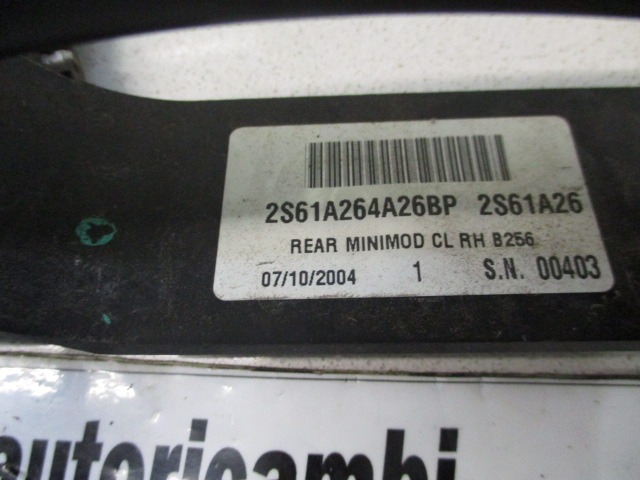 ZUNANJA KLJUKA ZADNJA DESNA VRATA OEM N. 2S61A264A26BP ORIGINAL REZERVNI DEL FORD FIESTA JH JD MK5 (2002 - 2005) DIESEL LETNIK 2004