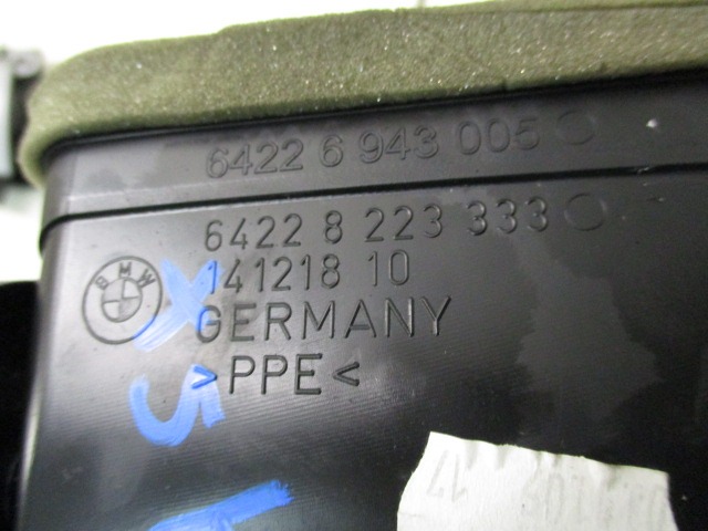 ODVOD ZRAKA OEM N. 64228223333 ORIGINAL REZERVNI DEL BMW SERIE 7 E65/E66/E67/E68 LCI R (2005 - 2008) DIESEL LETNIK 2005