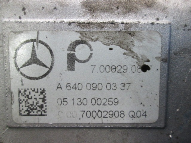 SESALNI KOLEKTOR OEM N. A6400900337 ORIGINAL REZERVNI DEL MERCEDES CLASSE A W169 5P C169 3P (2004 - 04/2008) DIESEL LETNIK 2007