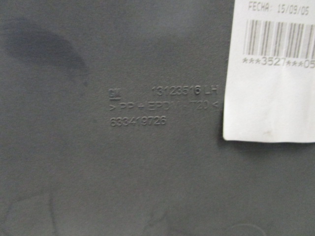 NOTRANJA OBLOGA SPREDNJIH VRAT OEM N. PNASTOPMERIVAAX03MV5P ORIGINAL REZERVNI DEL OPEL MERIVA A X03 (2003 - 2006) BENZINA LETNIK 2006
