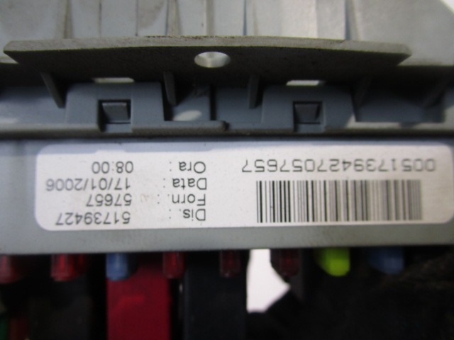 KOMPLET ODKLEPANJE IN VZIG  OEM N. KIT ACCENSIONE AVVIAMENTO ORIGINAL REZERVNI DEL LANCIA MUSA 350 (2004 - 2007) DIESEL LETNIK 2006