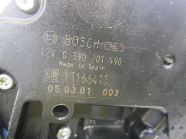 MOTORCEK ZADNJEGA BRISALCA OEM N. 13166415 ORIGINAL REZERVNI DEL OPEL VECTRA C Z02 BER/SW (2002 - 2006) DIESEL LETNIK 2005