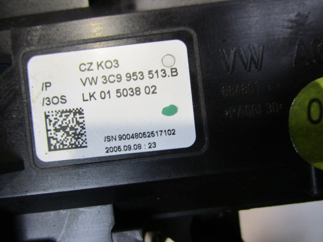 KRMILO SMERNIKI OEM N. 3C9953507B ORIGINAL REZERVNI DEL VOLKSWAGEN PASSAT B6 3C2 3C5 BER/SW (2005 - 09/2010)  DIESEL LETNIK 2005