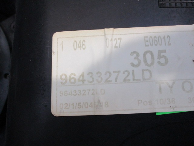 NOTRANJA OBLOGA SPREDNJIH VRAT OEM N. PNASTPG3073ABR5P ORIGINAL REZERVNI DEL PEUGEOT 307 3A/B/C/E/H BER/SW/CABRIO (2001 - 2009) DIESEL LETNIK 2002