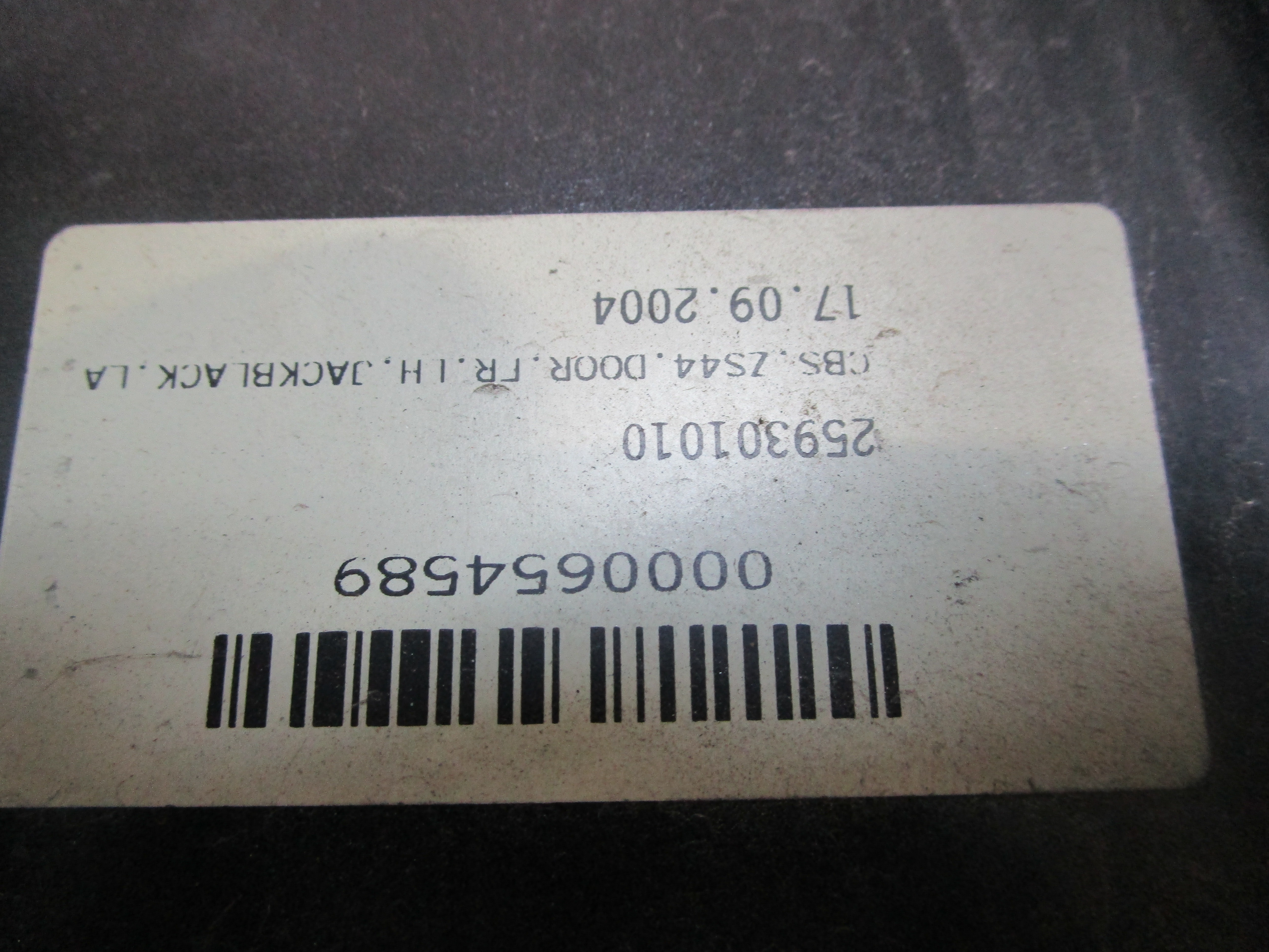 LEVA SPREDNJA VRATA VOZNIK OEM N. A4547220109CP6A ORIGINAL REZERVNI DEL SMART FORFOUR 454 MK1 (2004 - 2006) DIESEL LETNIK 2005