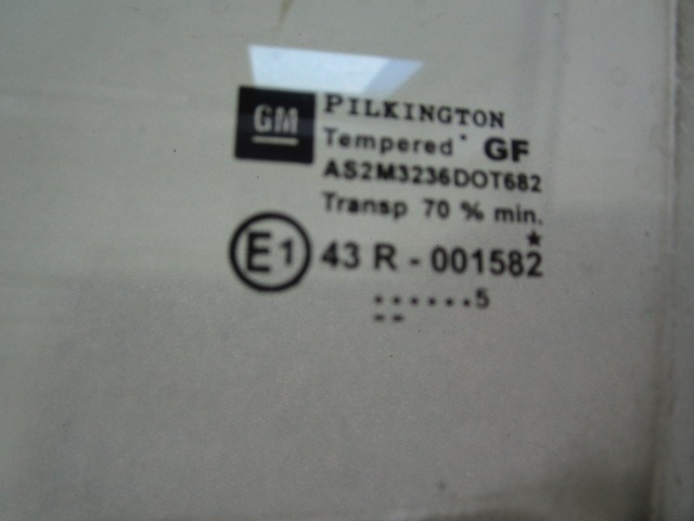 ZADNJA LEVA STEKLO OEM N. 93183275 ORIGINAL REZERVNI DEL OPEL ASTRA H A04 L48,L08,L35,L67 5P/3P/SW (2004 - 2007) DIESEL LETNIK 2005