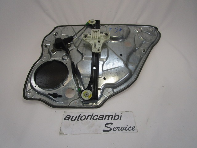 MEHANIZEM ZA ZADNJA VRATA  OEM N. 6Q0839751 ORIGINAL REZERVNI DEL VOLKSWAGEN POLO 9N (10/2001 - 2005) DIESEL LETNIK 2002