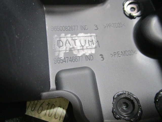 MONTA?NI DELI /  ARMATURNE PLOSCE SPODNJI OEM N. 9650082677 9654746677 ORIGINAL REZERVNI DEL PEUGEOT 207 / 207 CC R WA WC WD WK (05/2009 - 2015) DIESEL LETNIK 2010