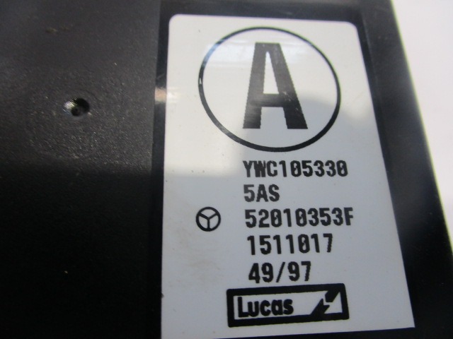 RACUNALNIK AVTOALARMA/BLOKADA MOTORJA OEM N. YWC105330 ORIGINAL REZERVNI DEL ROVER 400 RT MK2 (1995 - 1999) BENZINA LETNIK 1998