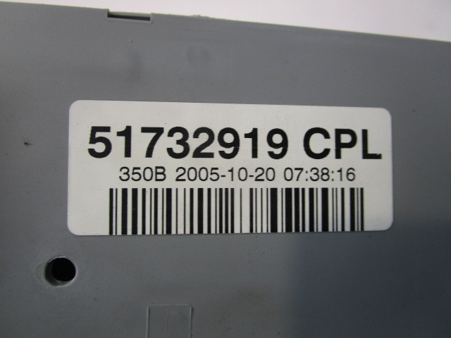 KOMPLET ODKLEPANJE IN VZIG  OEM N. 18251 KIT ACCENSIONE AVVIAMENTO ORIGINAL REZERVNI DEL LANCIA MUSA 350 (2004 - 2007) DIESEL LETNIK 2006