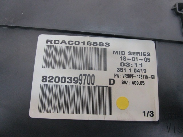 KILOMETER STEVEC OEM N. 8200399700 ORIGINAL REZERVNI DEL RENAULT MEGANE MK2 BM0/1 CM0/1 EM0/1 KM0/1 LM0/1 BER/GRANDTOUR  (10/2002 - 02/2006) DIESEL LETNIK 2005