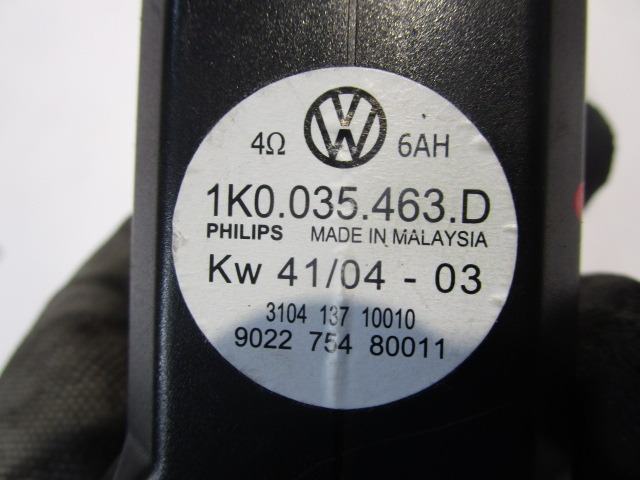 ZVOCNIKI OEM N. 1K0035463D ORIGINAL REZERVNI DEL VOLKSWAGEN GOLF V 1K1 1K5 MK5 BER/SW (02/2004-11/2008) DIESEL LETNIK 2005