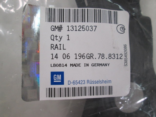 NOSILCI ZADNJEGA ODBIJACA  OEM N. 13125037 ORIGINAL REZERVNI DEL OPEL ZAFIRA B A05 M75 (2005 - 2008) DIESEL LETNIK 2006