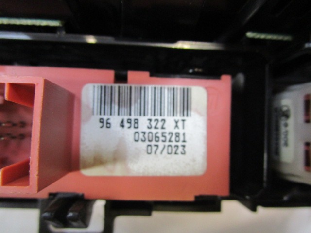 NADZOR KLIMATSKE NAPRAVE OEM N. 96573328ZD 96498317XT 96498322XT ORIGINAL REZERVNI DEL CITROEN C6 TD (2005 - 2012)DIESEL LETNIK 2008