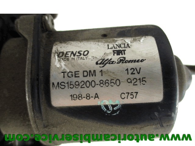 MOTORCEK PREDNJIH BRISALCEV OEM N. MS159200-8650 ORIGINAL REZERVNI DEL FIAT BRAVO 198 (02/2007 - 2010) DIESEL LETNIK 2008