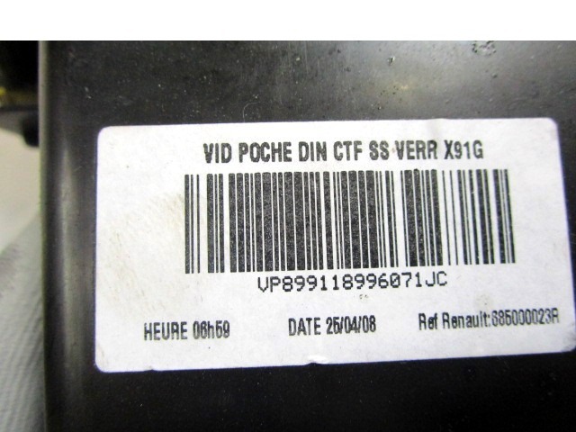 PREDAL ZA DOKUMENTE OEM N. 885000023R ORIGINAL REZERVNI DEL RENAULT LAGUNA BT0/1 KT0/1 MK3 BER/SW (10/2007 - 08/2010) DIESEL LETNIK 2008