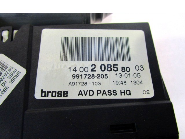 DVIZNI MEHANIZEM SPREDNIH STEKEL  OEM N. 1400208580 ORIGINAL REZERVNI DEL CITROEN C8 EA EB LX (2002 - 2014) DIESEL LETNIK 2005