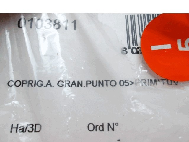 MOUNTING DELI ODBIJAC ZADNJI OEM N. 735417221 ORIGINAL REZERVNI DEL FIAT GRANDE PUNTO 199 (2005 - 2012) DIESEL LETNIK 2009